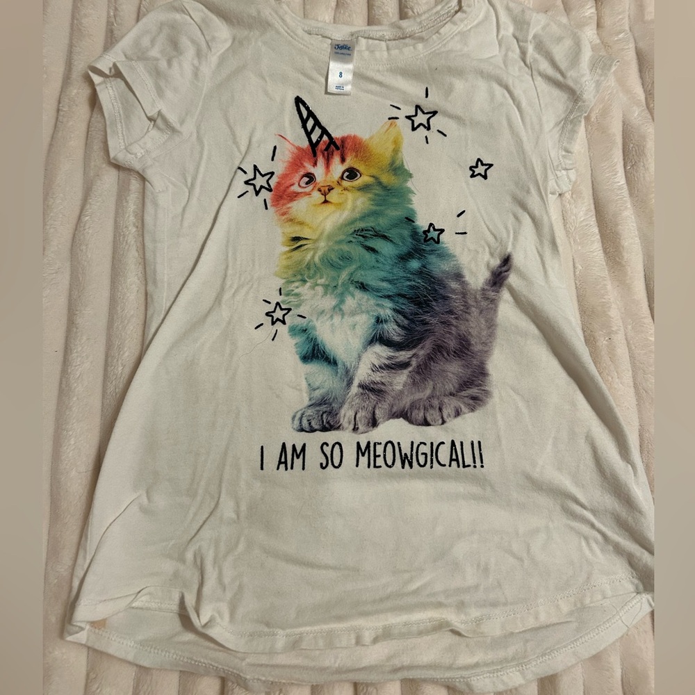 Justice, unicorn cat shirt ￼